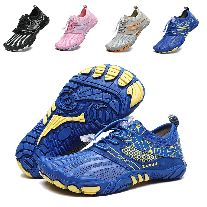 Children Water Sports Shoes Boy Girl Breathable Beach Aqua Shoes Upstream Wading Shoes Swimming Diving Barefoot Surfing Sneakers